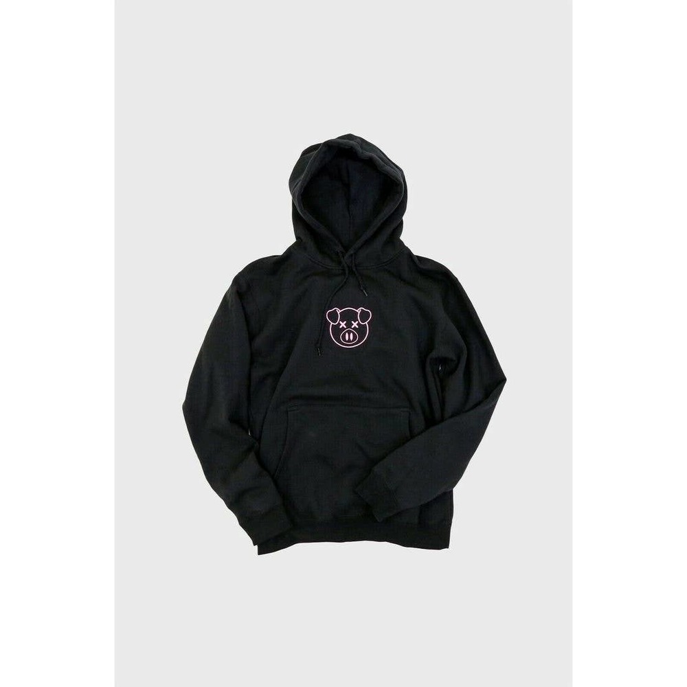 Shane Dawson Embroidered Logo Black Pink Sweater NWT Medium